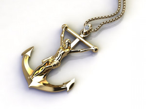 Jesus Pendant cad file 3D Model