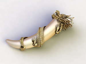 Dragon with Ivory Modelo 3D