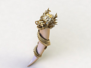Dragon with Ivory 3Dモデル