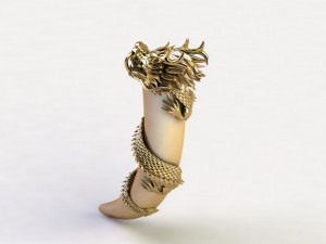 Dragon with Ivory 3Dモデル