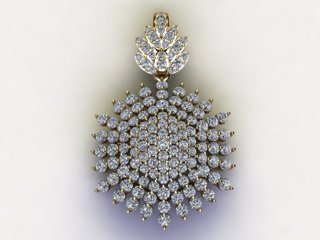 Women pendant 3D Model .c4d .max .obj .3ds .fbx .stl .blend 