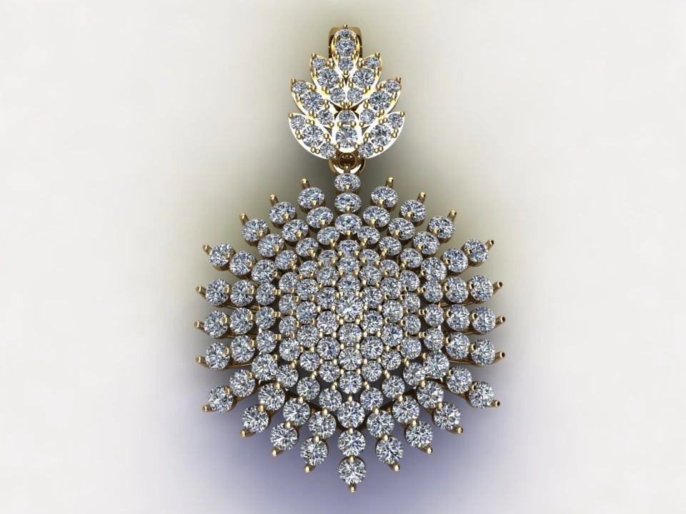 Women pendant 3D Model .c4d .max .obj .3ds .fbx .stl .blend 