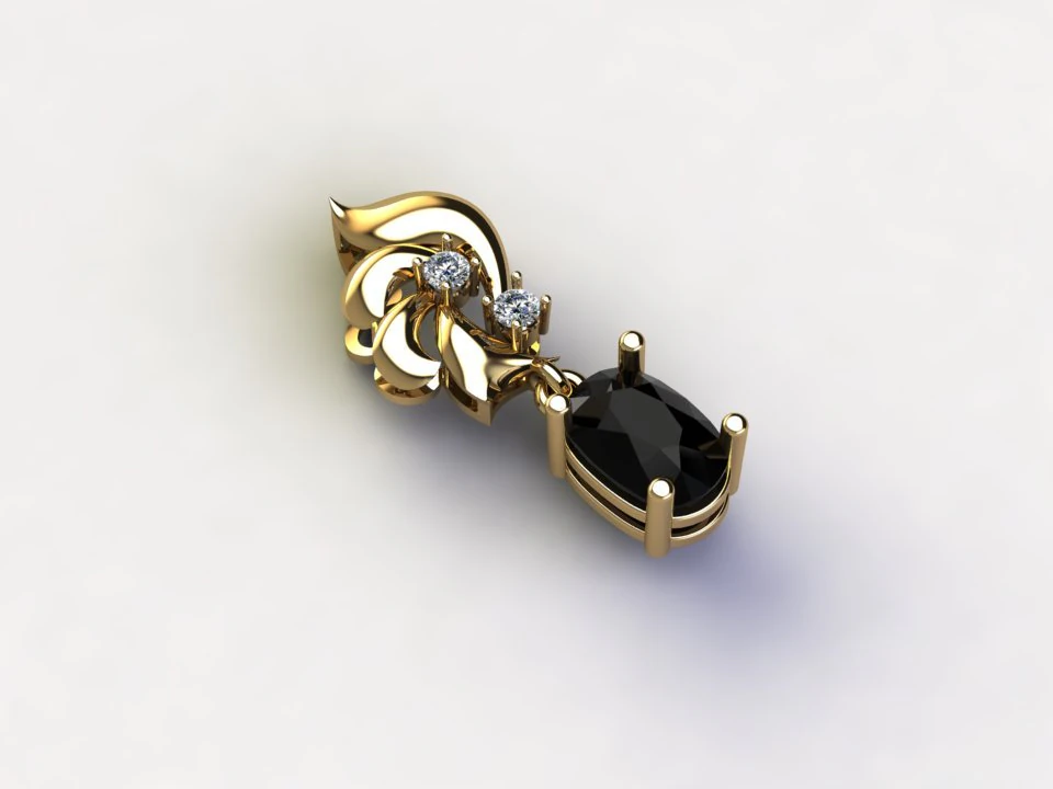 Women pendant 3D Model .c4d .max .obj .3ds .fbx .stl .blend 