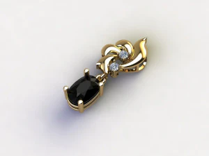 Women pendant 3D Model