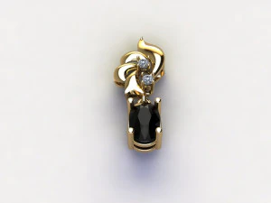 Women pendant 3D Model