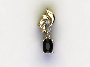 Women pendant 3D Model