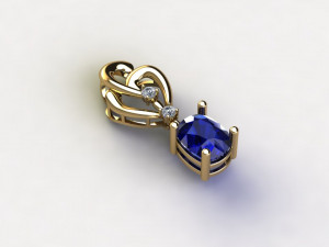 Women pendant 3D Model