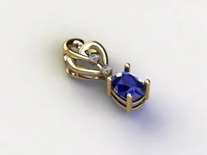 Liontin wanita Model 3D