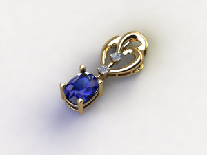 Women pendant 3Dモデル