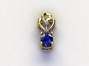 Women pendant 3Dモデル