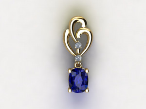 Women pendant 3Dモデル