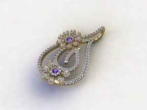Women pendant jewelry cad file Modelo 3D