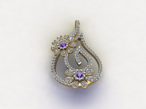 Women pendant jewelry cad file Modelo 3D