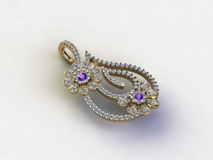 Women pendant jewelry cad file Modelo 3D