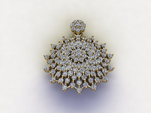 Women diamond pendant jewelry Modèle 3D