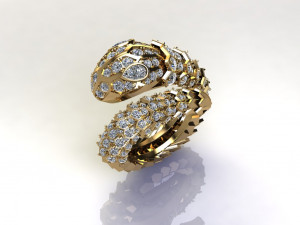 Snake Ring Modelo 3D