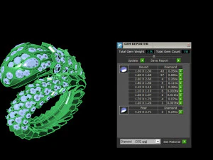뱀 반지 3D 모델
