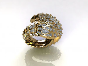 뱀 반지 3D 모델