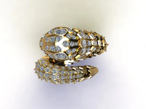 뱀 반지 3D 모델