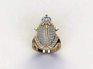 Frog diamond ring 3D Model