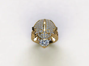 Frog diamond ring 3D Model