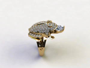 Frog diamond ring 3D Model