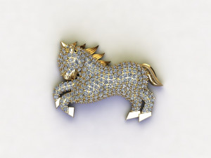 Horse Pendant Modelo 3D