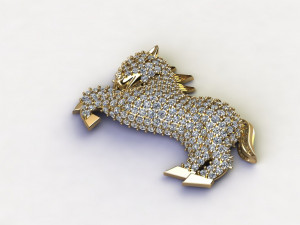 Horse Pendant 3D 模型