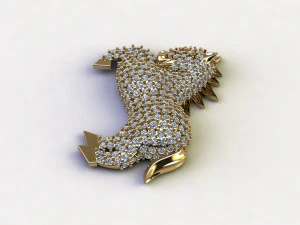 Horse Pendant 3D Model