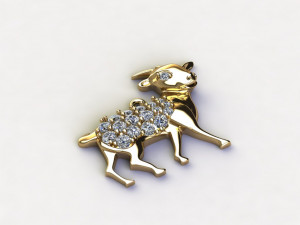 Goat Pendant 3D 模型