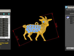 Goat Pendant 3D 模型