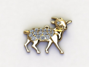 Goat Pendant 3D 模型