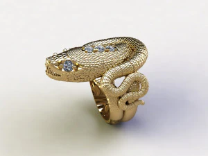 Anel de cobra Modelo 3D