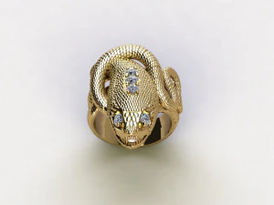 Anel de cobra Modelo 3D