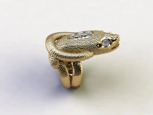 Anel de cobra Modelo 3D