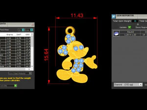 Mickey Mouse Pendant 3D Model