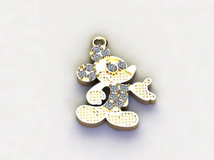 Mickey Mouse Pendant 3D Model