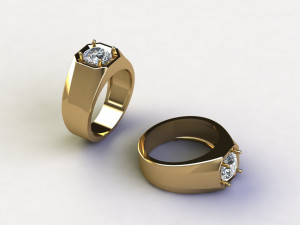 12 Different Ring Size US Model 3D