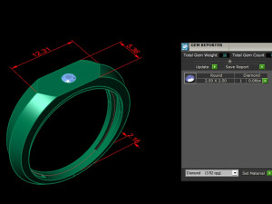 12 Different Ring Size US Modello 3D