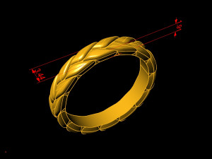12 Different Ring Size US 3D Model