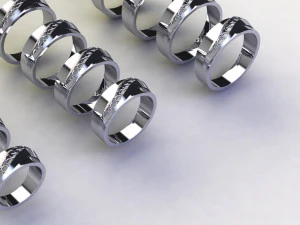 12 Different Ring Size US 3D Model