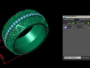 12 Different Ring Size US 3D Model