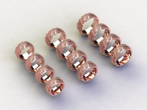 12 Different Ring Size US Modèle 3D