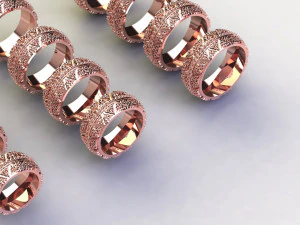 12 Different Ring Size US 3D Model