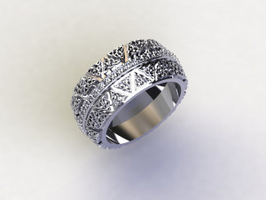 12 Different Ring Size US Modèle 3D