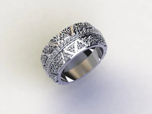 12 Different Ring Size US 3D Model