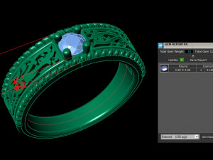 12 Different Ring Size US 3D Model