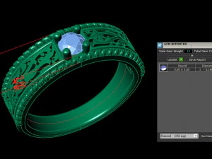 12 Different Ring Size US 3D Model