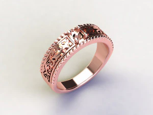 12 Different Ring Size US 3D Model