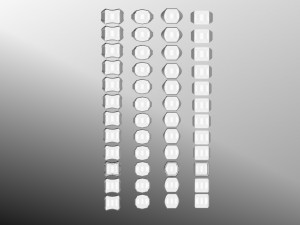 48 Ring Signet Different Size Modèle 3D